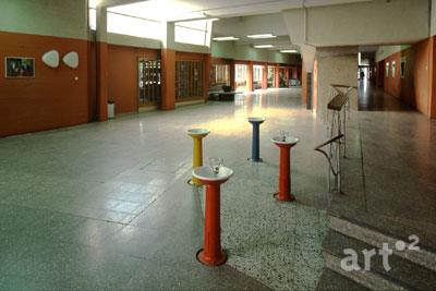 Scharoun, Foyer der Geschwister-Scholl-Gesamtschule in Lünen